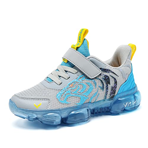 JMFCHI FASHION Boys Running Shoes Kids Sneakers Girls Athletic Tennis Shoe Breathable Lightweight Slip on Sports Knit Sock Sneaker High-top