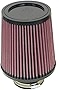 K&N Universal Clamp-On Air Intake Filter: High Performance, Premium, Washable, Replacement Filter: Flange Diameter: 3 In, Filter Height: 6.5 In, Flange Length: 1.75 In, Shape: Round Tapered, RU-4730