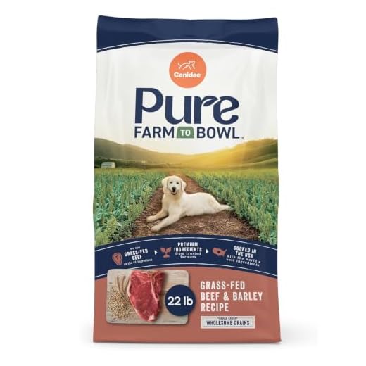CANIDAE Pure Farm to Bowl Dog Food, Grass-Fed Beef & Barley, 22 lb