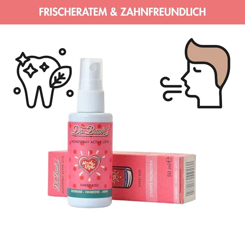 Dr. Bauer’s Mundspray Sweet Kiss – zarte Fruchtfrische mit lieblichem Aroma – veganes Atemspray ohne Alkohol – sanft, charmant & pflegend – 50 ml – Bild 7