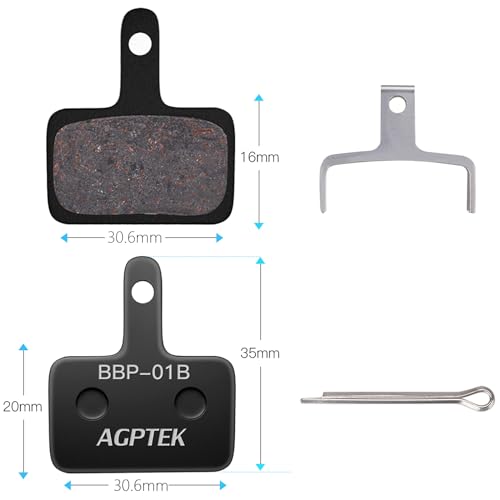image for AGPTEK Bike Brake Pads, High-Performance Brake Pads, Disc Brake Pads &
