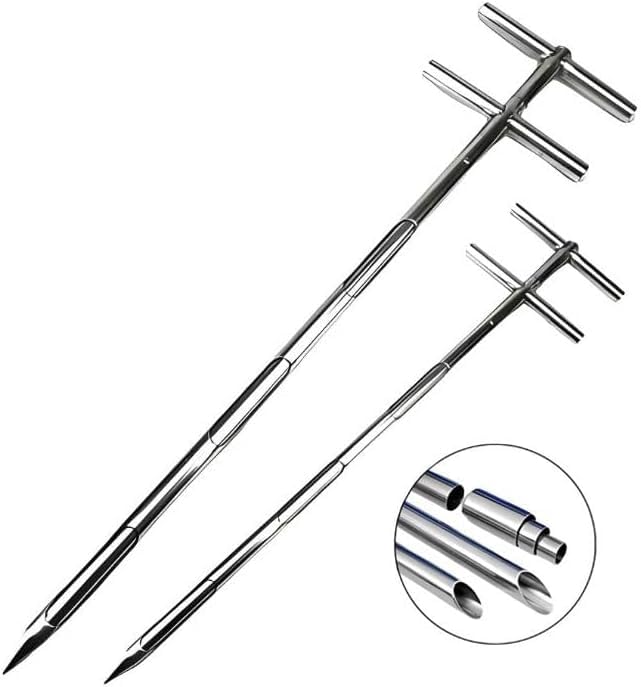 Sonde d'échantillonnage de grains en acier inoxydable à trois zones pour ciment et engrais