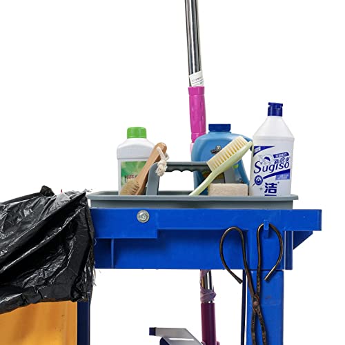 Teyyvn 4 Pack Carry Caddy, Plastic Cleaning Caddy With Handle, Gray #TOP5