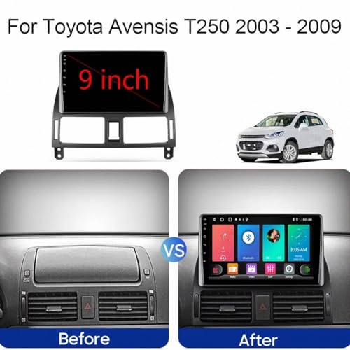 Radio coche con Bluetooth e Incell touchscreen para Toyota Premio 2007-2015 6
