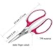 Beaditive Multipurpose Craft Scissors - High-Leverage Crafting Scissors with Sharp Carbon Steel Blades - Ergonomic Sewing Scissors for Heavy Duty Projects - Safe Office, Scrapbook, Leather Scissors