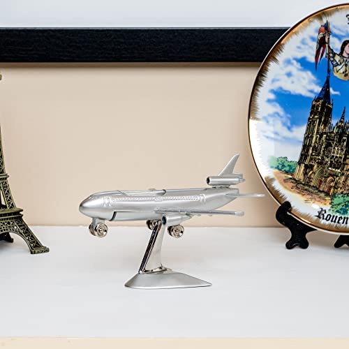 Sanis Enterprises Jet Airplane Clock,Silver #TOP3