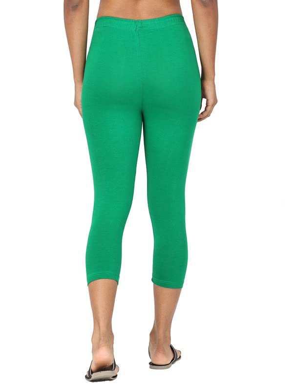 Image of Robinbosky Premium Stretchable Cotton Capri Legging for Women | Suitable for Formal wear & Casual wear | High-End Elastic Makes. The Leggings Squat Proof and Durable for Travel, Yoga, & Workout.