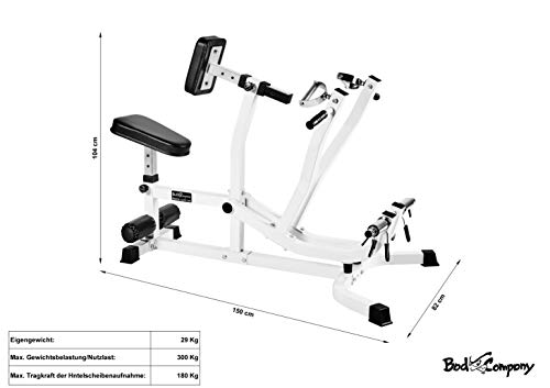 Bad Company Rückenmaschine/Rudermaschine I Rudergerät für das Rückentraining im Homegym I BCA-28 – Bild 3