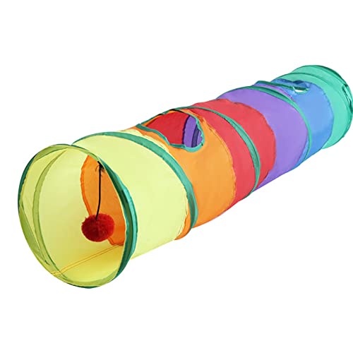 Tubo de juego para gatos plegable para optimizar espacio y diversión 7