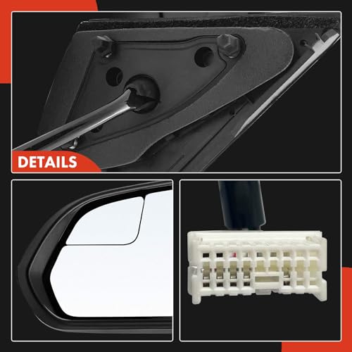 A-Premium Driver Side Power Door Mirror - Compatible with Hyundai Sonata 2015 2016 2017 - Heated Manual Folding Black Outside Rear View Mirror with Blind Spot Detection by A-Premium - Used condition - Image 8