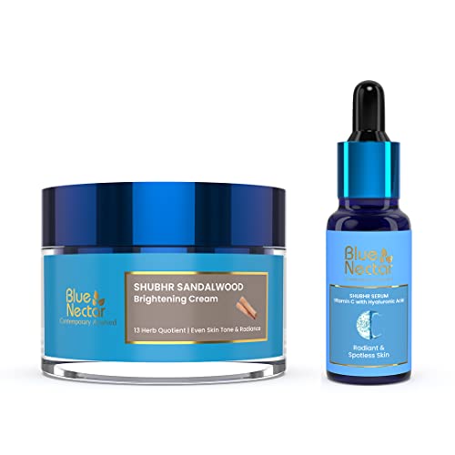 Blue Nectar Ayurvedic Vitamin C Face Serum & Ayurvedic Brightening Face