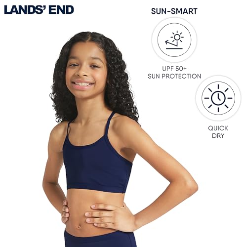 Image of Lands' End Girls' Swim UPF 50+ Adjustable Strap Bikini Set