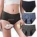 JPSSJGYH 3-Pack Women's High-Waist Seamless Briefs, Leak-Proof & Tummy Control Cotton Underwear for Everyday Comfort ﻿ (3pcs,3X-Large)