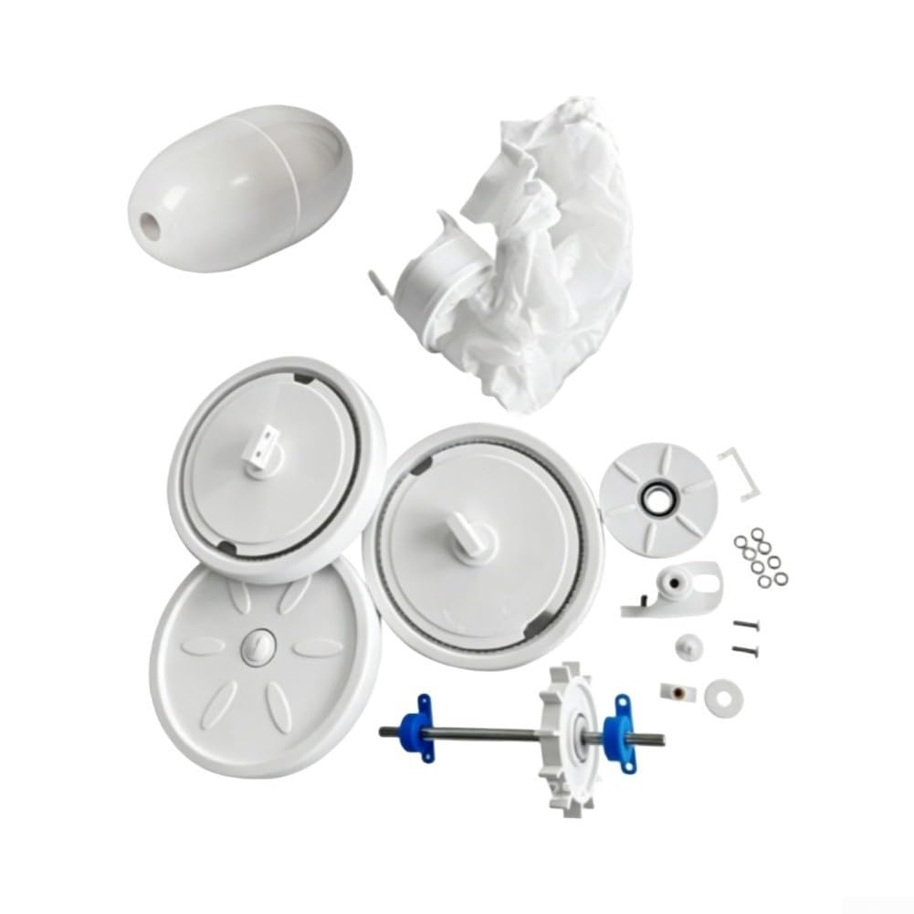 Piezas de repuesto para Polaris Pool Cleaner modelos 180 y 280 con rueda loca C16 turbina C86 y kit de reparación de cabezal flotante A20, color blanco