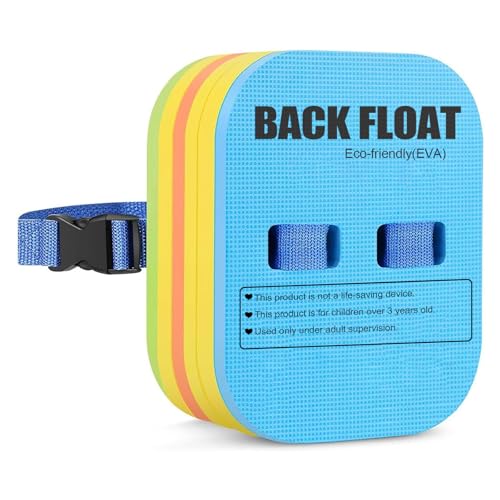 Back Float Kids Swim Belt Bubble Adjustable 3-Layer Buoyancy Thicken Split Foam Floats Safety Swim Training Board for Children Toddlers Swimming Beginners Pool Water Lessons Equipment