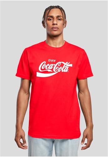 T-Shirt Merchcode Coca Cola Mc888 Homme avec Logo Imprimé Résistant