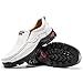 FLYLAND Men's Fashion Slip On Loafers Vintage Classical Leather Ankle Boots Handmade Chukka Boots Daily Casual Work Office Shoe Driving Shoes White Color US 12.5