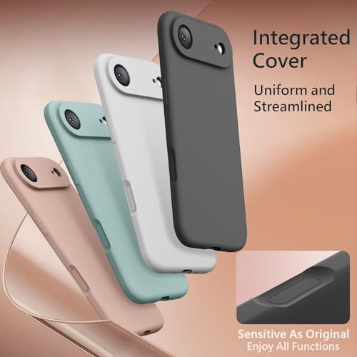 Image of FireNova Magnetic for iPhone Air Case, Compatible with MagSafe, [Integrated Silicone Camera Control Button] [Camera Protection] Microfiber Lining Phone Case for iPhone 17 Air, 6.5 inch, Space Gray