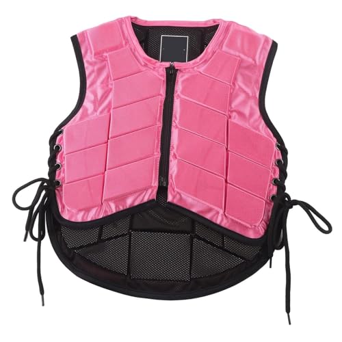 Jwthee Kids Equestrian Vest, Unisex Equestrian Protective Vest Padded Horse Riding Protective Gear Protective Horse Riding Training Safety Vest, Safe Horse Rider Vest for Boys Girls (CS)