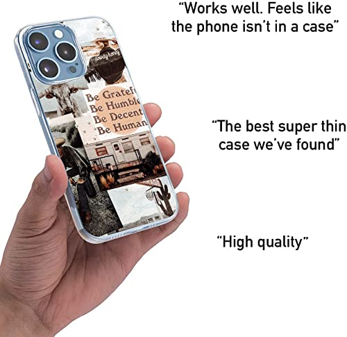 Compatible With Iphone 14 Plus Case, Retro Western Collage Howdy Boho Ranch Country Westren Cowgirl Cowboy Soft Tpu Fashion Cool Slim Shockproof Protective Phone Cases For Women Girls #TOP3