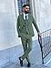 SPTALLFITJSV Sage Suit 3 Piece Men's Suit Slim Fit Groom Apparel for Wedding 2025 Elegant Three Pieces Suits Single Breasted Classic Fit Man Clothes Sage Green Dress Suits Size L Large