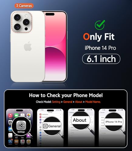 Image of FNTCASE for iPhone 14 Pro Case: Matte Magnetic Phone Cases with Screen Protector Compatible with Magsafe Slim Anti Yellowing Rugged Shockproof Protective Translucent Cell Phone Cover (C-Pink)