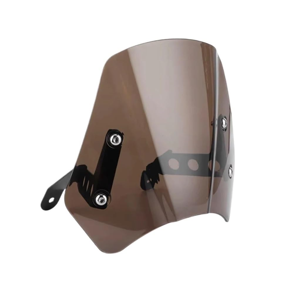 Parabrezza Corto Per Moto Leoncino 250 - Nero, Lega Alluminio E PC, Anti-Vento E Insetti - Foto 2