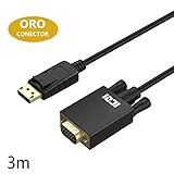 📺 【Más Claras, Mejor Experiencia】Imagenes mas claras, no solo te hace cansar menos tu vista, sino tambien te da una mejor experiencia en mirar los videos o jugar a los videojuegos, el cable dp vga transmite audio y video de alta resolución hasta 1920 x 1200 y 1080p (Full HD) y audio pass-thru perfecto para audio digital sin comprimir 7.1, 5.1 o 2 canales