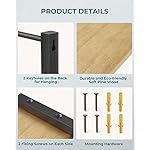 OROPY Spice Rack Wall Mounted, Rustic Wood Hanging Rack for Over The Stove, Kitchen Wall, 2 Pack | Hanging Rack, for Over The Stove, Kitchen Wall - Image 5