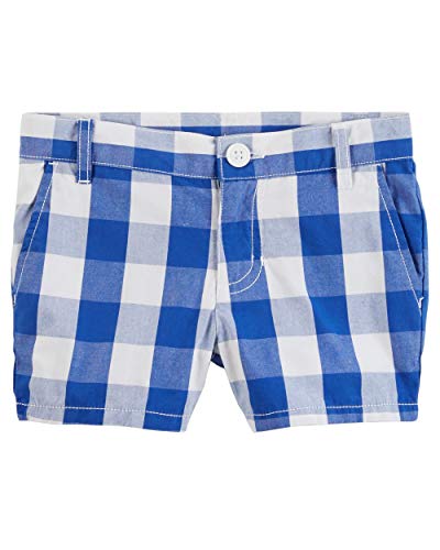 Short bleu en popeline pour fille idéal pour le parc