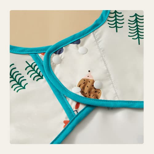 Miedeon Children's Short-Sleeved Blouse, Breathable And Not Dirty Baby Food Clothes, Baby's Summer Painting Clothes (Lemon,M) #TOP3