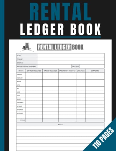 Rental Ledger Book: Landlord Property Management Log Book | Rent Ledger Book | Landlord Rent Receipts | Keep Track and Record of Your Rent Payment | ... | Landlord Rental Property Manager Journal