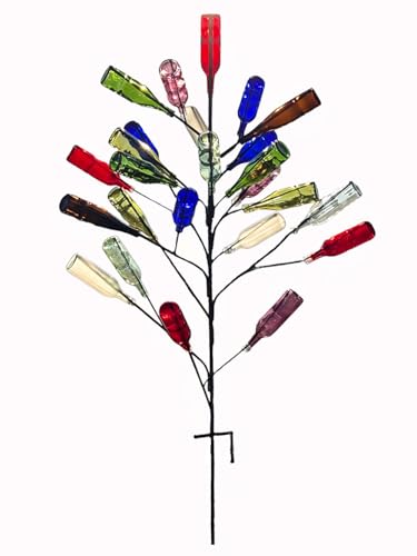 The Big Daddy Bottle Tree | Outside Yard Garden Decor | No Assembly Required | Displays 25 Bottles | 5 ft (60