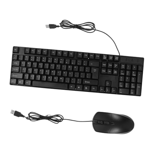Combo de teclado y ratón con comodidad máxima Cabilock y función Plug and Play