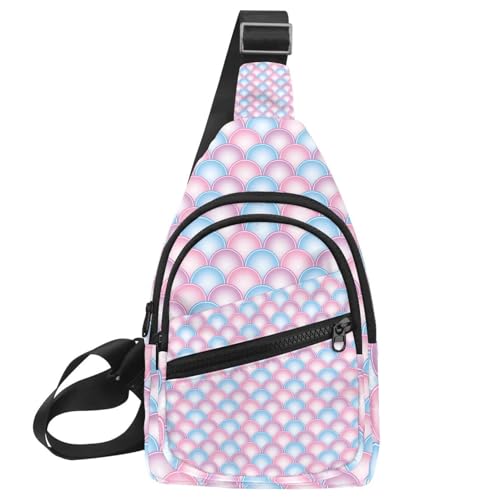Sac à bandoulière pour femme motif écailles de poisson et sac de voyage homme