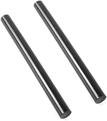 (2 Pack) Round Acetal Copolymer Rods - Standard Tolerance 1-Inch Diameter and 12-Inch Length Opaque Black Acetal Copolymer Rods Meets ASTM D6778 Specifications Perfect for Non-Marring Fixtures