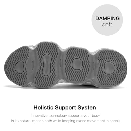Image of Socviis Men's Air Cushion Running Shoes Breathable Tennis Fashion Sneakers Non Slip Workout Casual Sport Shoes Gym Training Comfortable Walking Shoes