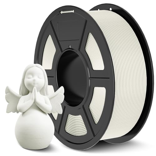 JAYO Filamento ABS 1,75mm (Blanco), 1,1kg/Bobina, Precisione Dimensionale +/-0,02mm, Filamento Stampante 3D