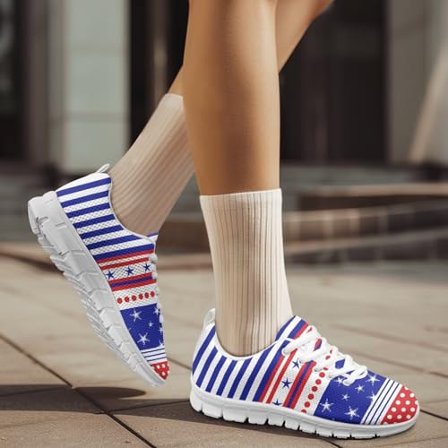 Image of GIFTPUZZ Mens Lace Up Athletic Trainers Running Sneakers Wedge Breathable Gym Lightweight Sports Tennis Shoes