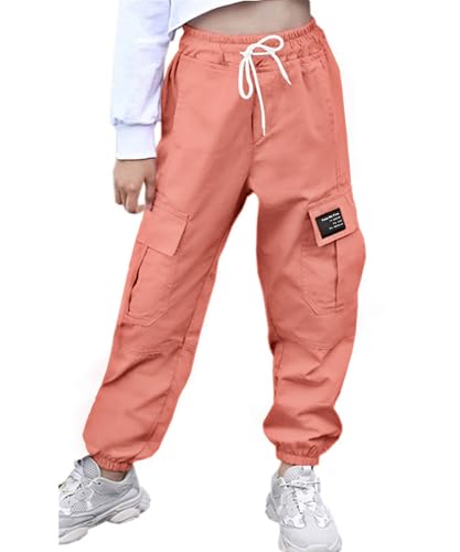 Image of AOWKULAE Girls & Women's Casual Cargo Jogger Pants, 6 Years - Women 3XL