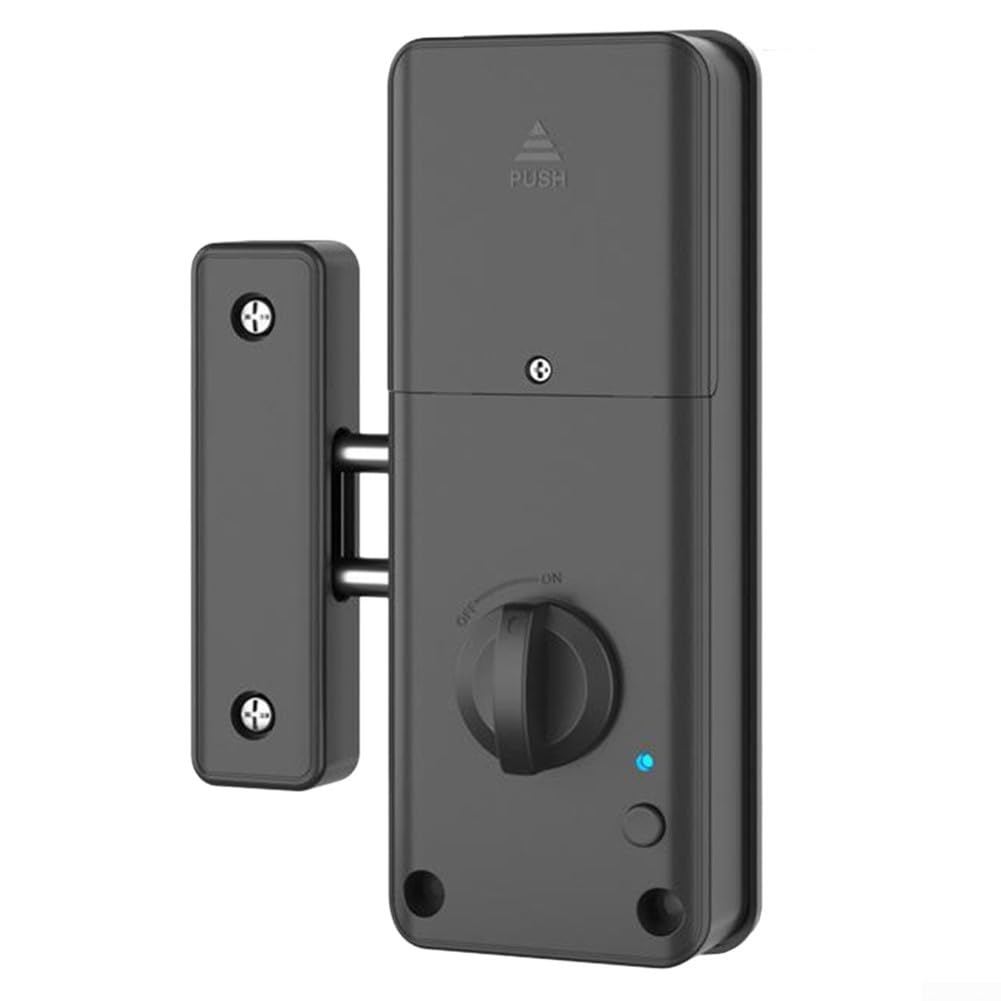 Cerradura de puerta de madera electrónica, cerrojo inteligente digital invisible con tarjeta IC para el hogar, oficina, apartamento, instalación sin perforación