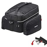 Farbe: Schwarz KLICKfix Unisex – Erwachsene Rack.Touring Gepacktasche, schwarz, 1size