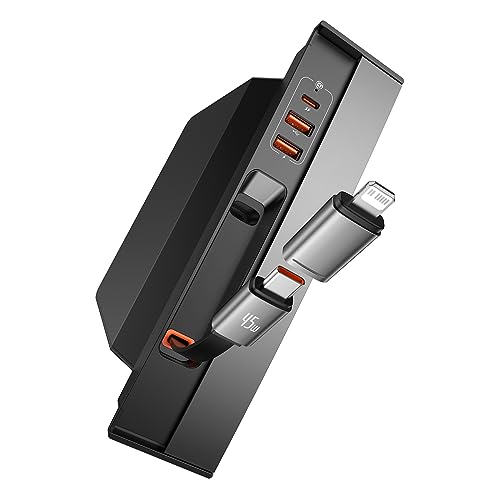 Baseus T-Space Hub para Tesla con cable USB-C retráctil de 45 W