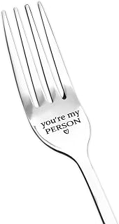 Couple Christmas Gifts for Women Men You're My Person Fork for Boyfriend Girlfriend I Love You Gift for Him Her Wife Husband Anniversary Valentines Day Gifts for Fiance Fiancee Engagement Wedding Gift