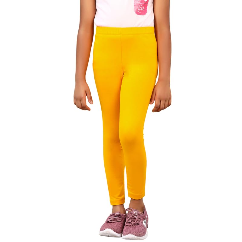 Image of ZION Leggings for Girls - Cotton Regular Fit Ankle Length | Soft & Comfortable | Perfect for Every Occasion - School, Play & Beyond | Multiple Sizes & Colors