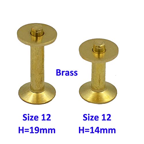 Dgol 50 Sets Solid Brass #12 Size 12 Copper Burrs Rivets Washers 3/4 Inch (19Mm) Long #TOP3