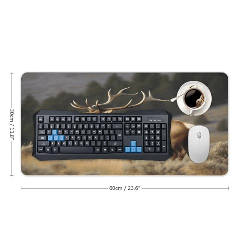 Bull Elk Desk Pad Alfombrilla de Goma 30x60 cm Estilo miniatura 2