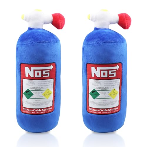 2PCS Car Pillow Head Rest, NOS Bottle Design Car Neck Pillow Car Headrest Pillow Neck Support Pillow for Car Seat, Office Chair, Travel, 11 X 4.7in (2)