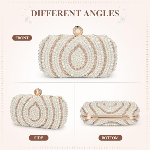 Pochette à perles brodées sac de mariage formel et de soirée chic