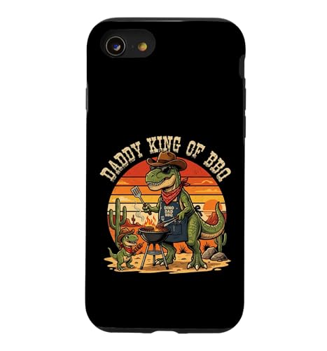 �����Y Daddy King Of BBQ �t�@�j�[T-Rex ���� ���̓� �X�}�z�P�[�X iPhone SE (2020) / 7 / 8 �p
